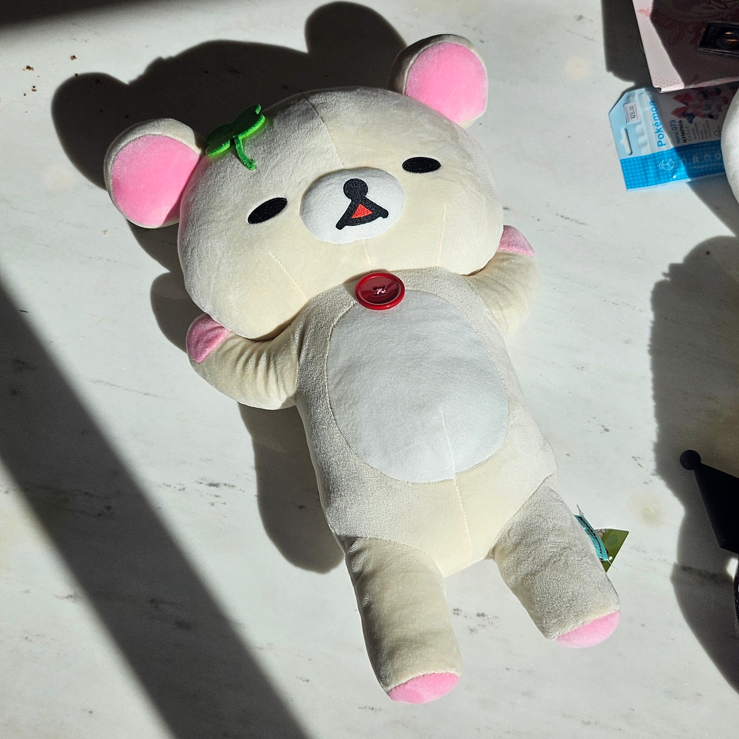 lazy bear plushie