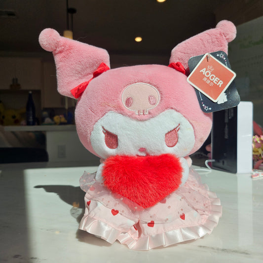 cheeky but charming heart plushie