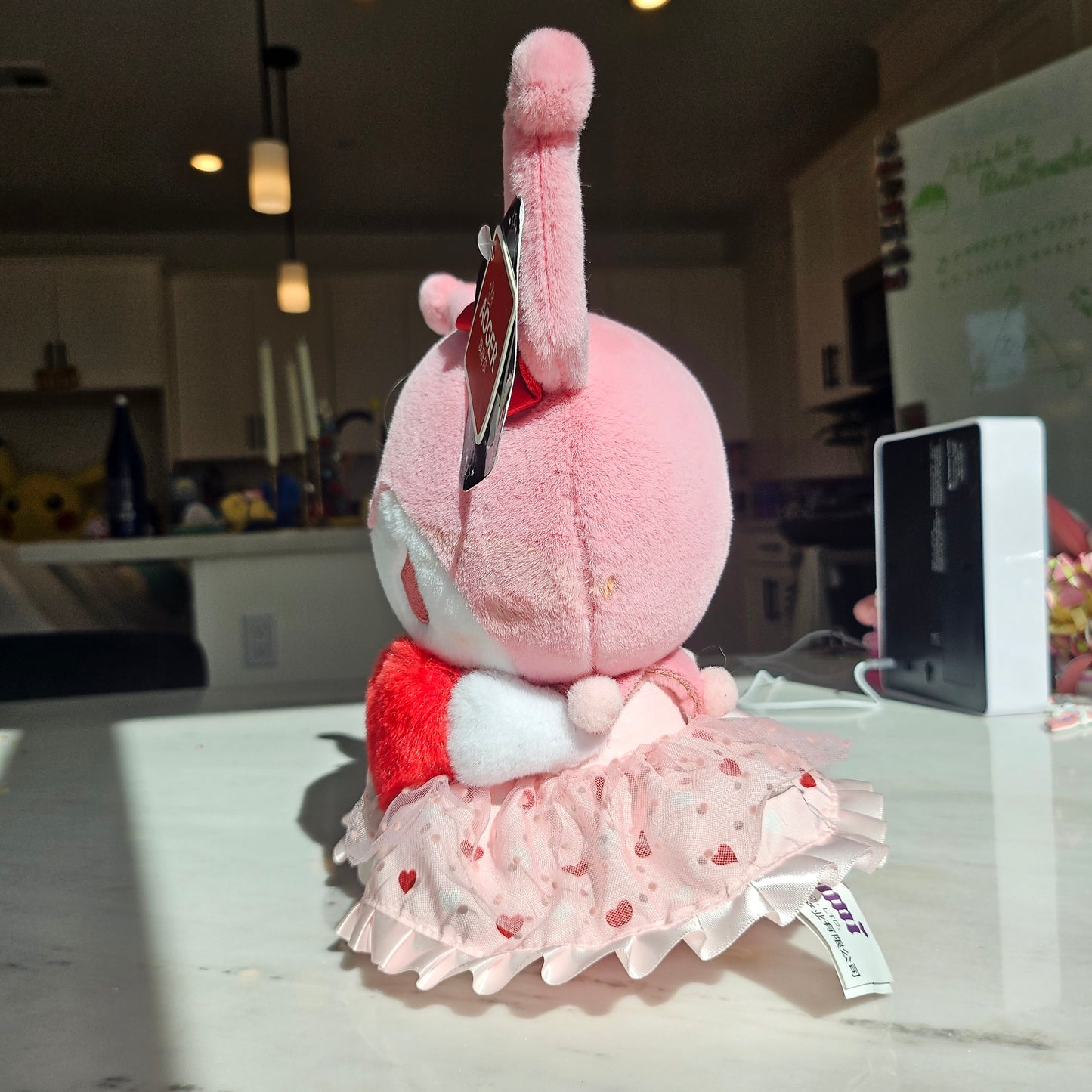 cheeky but charming heart plushie