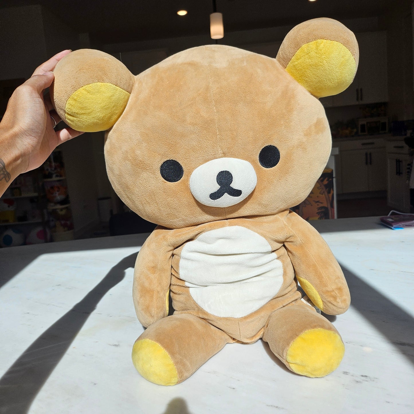 lazy bear plushie