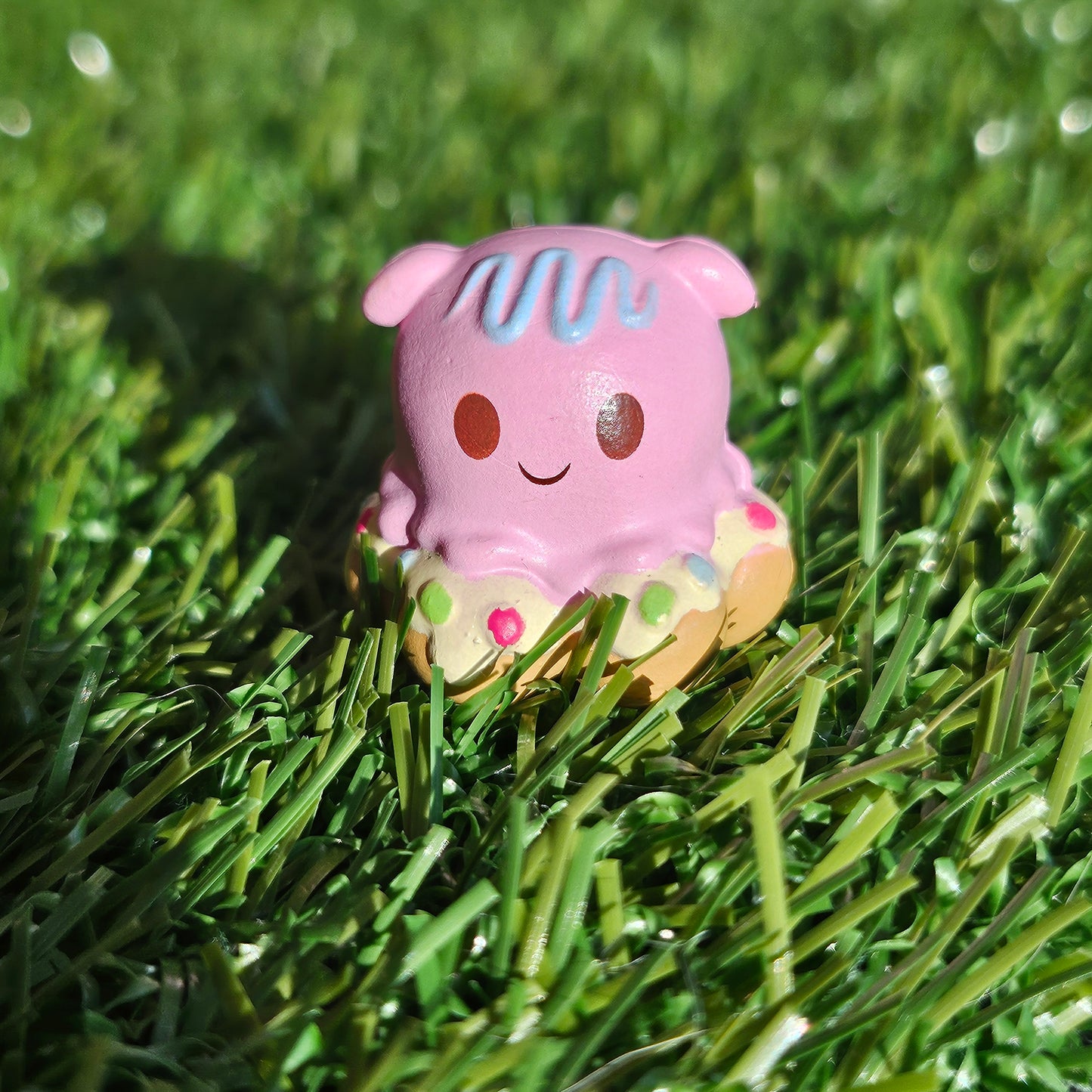 pink squid mochi donut