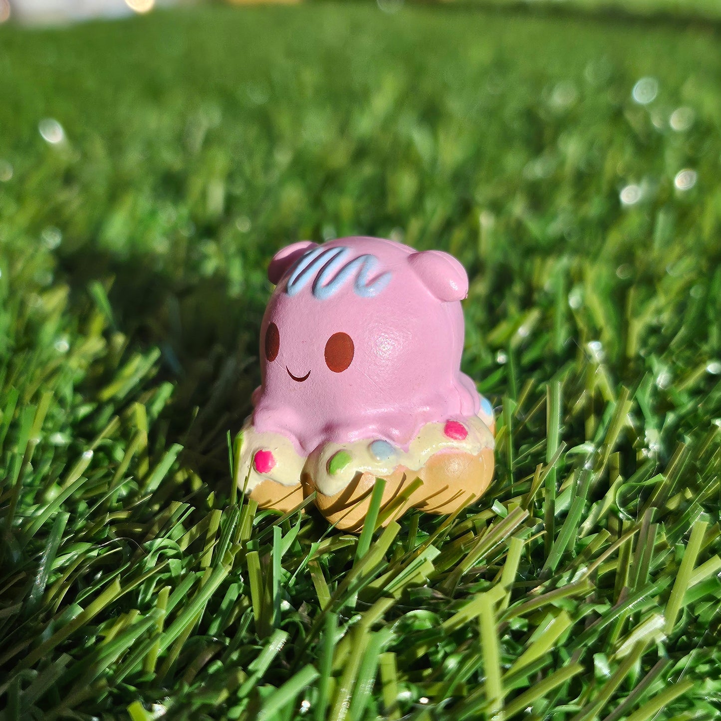 pink squid mochi donut