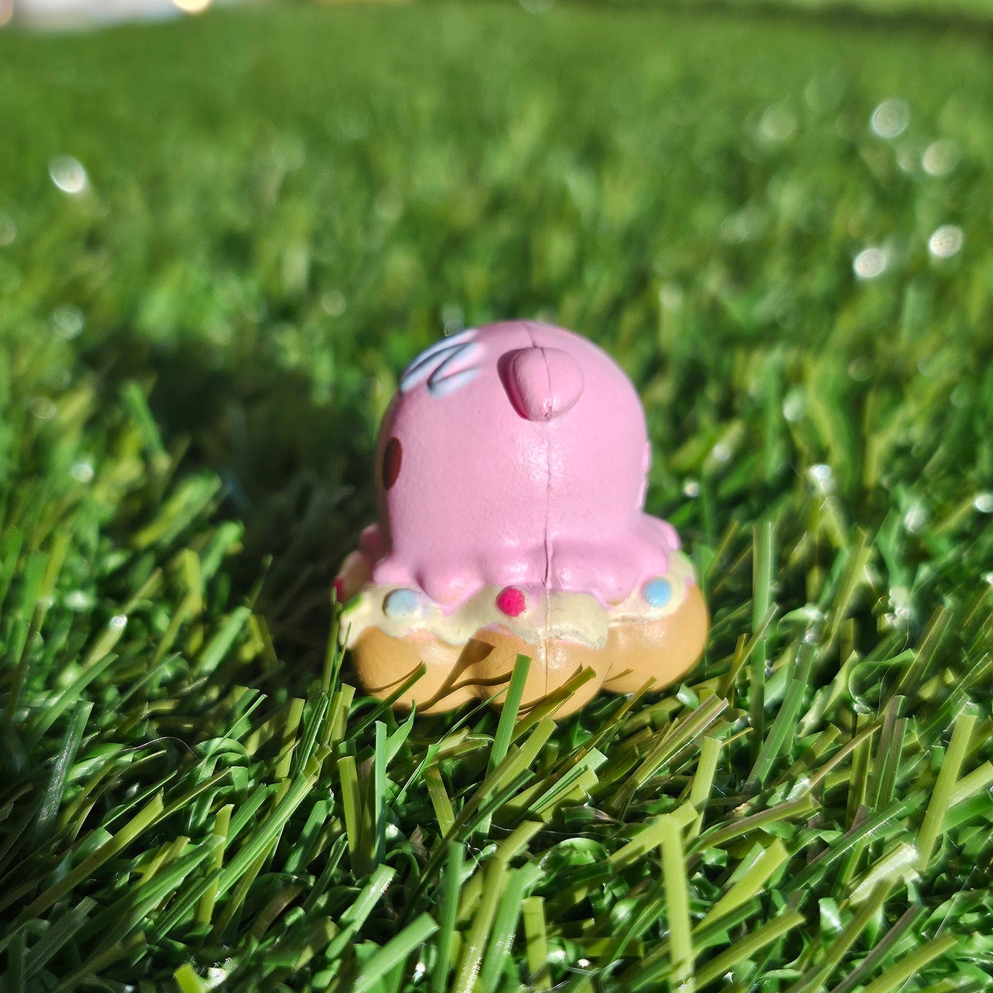 pink squid mochi donut