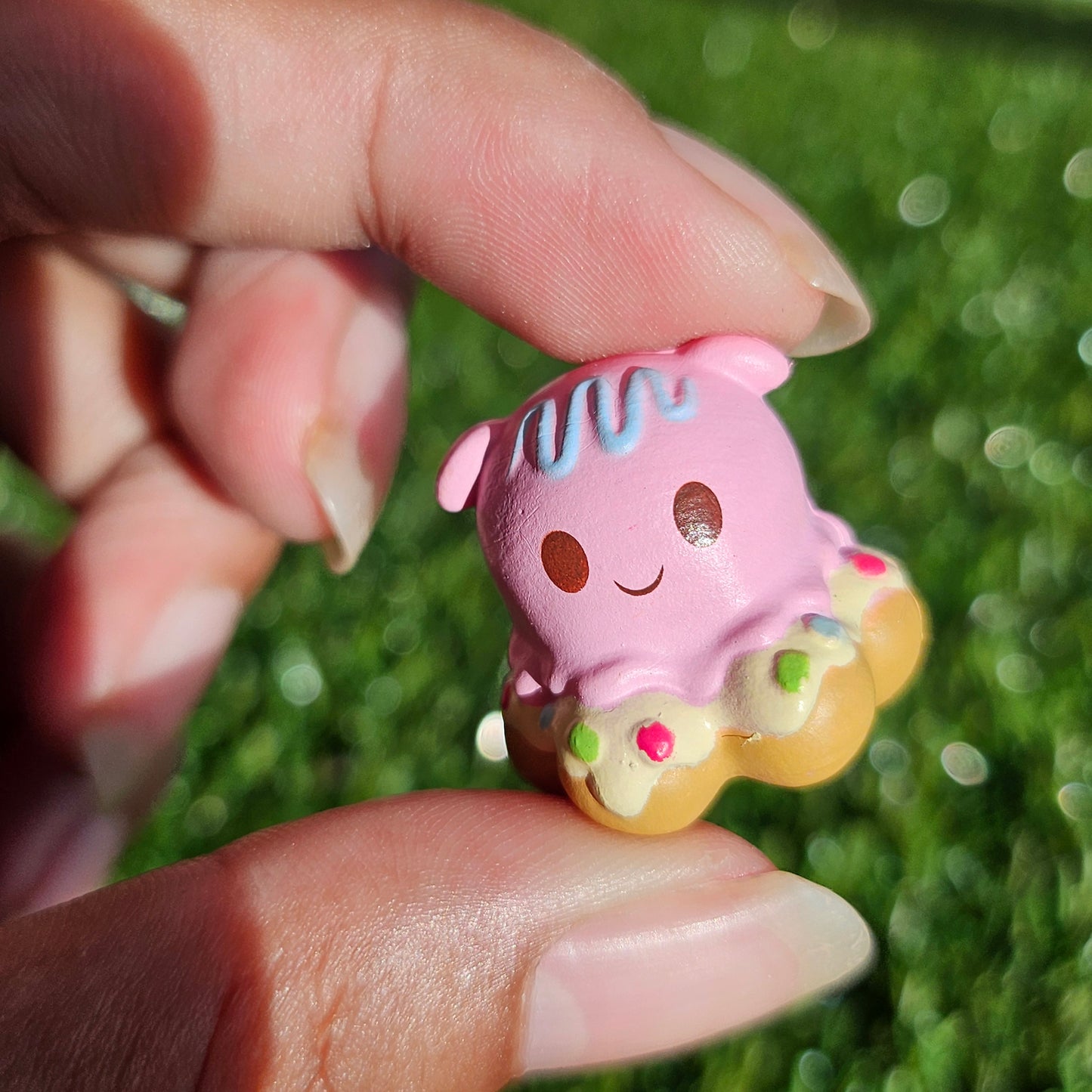 pink squid mochi donut