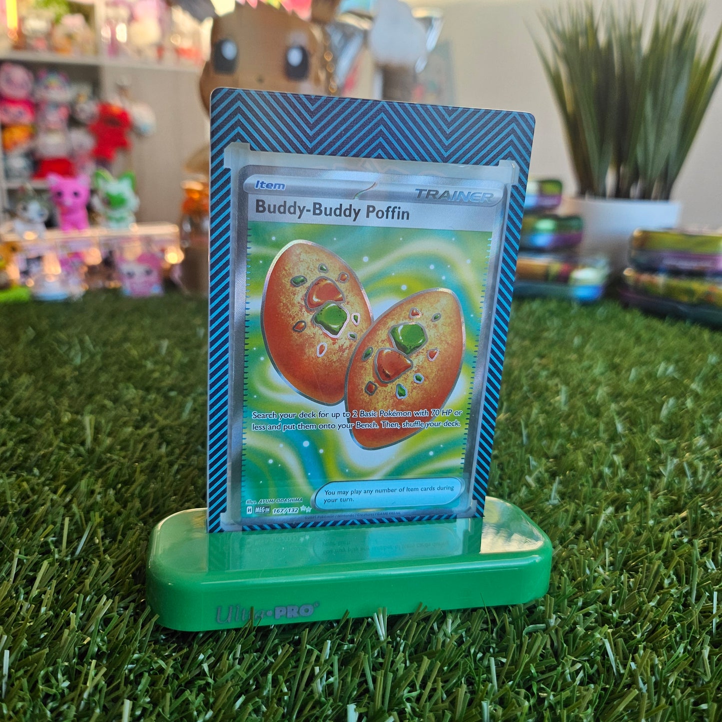 pokemon card holder (green)
