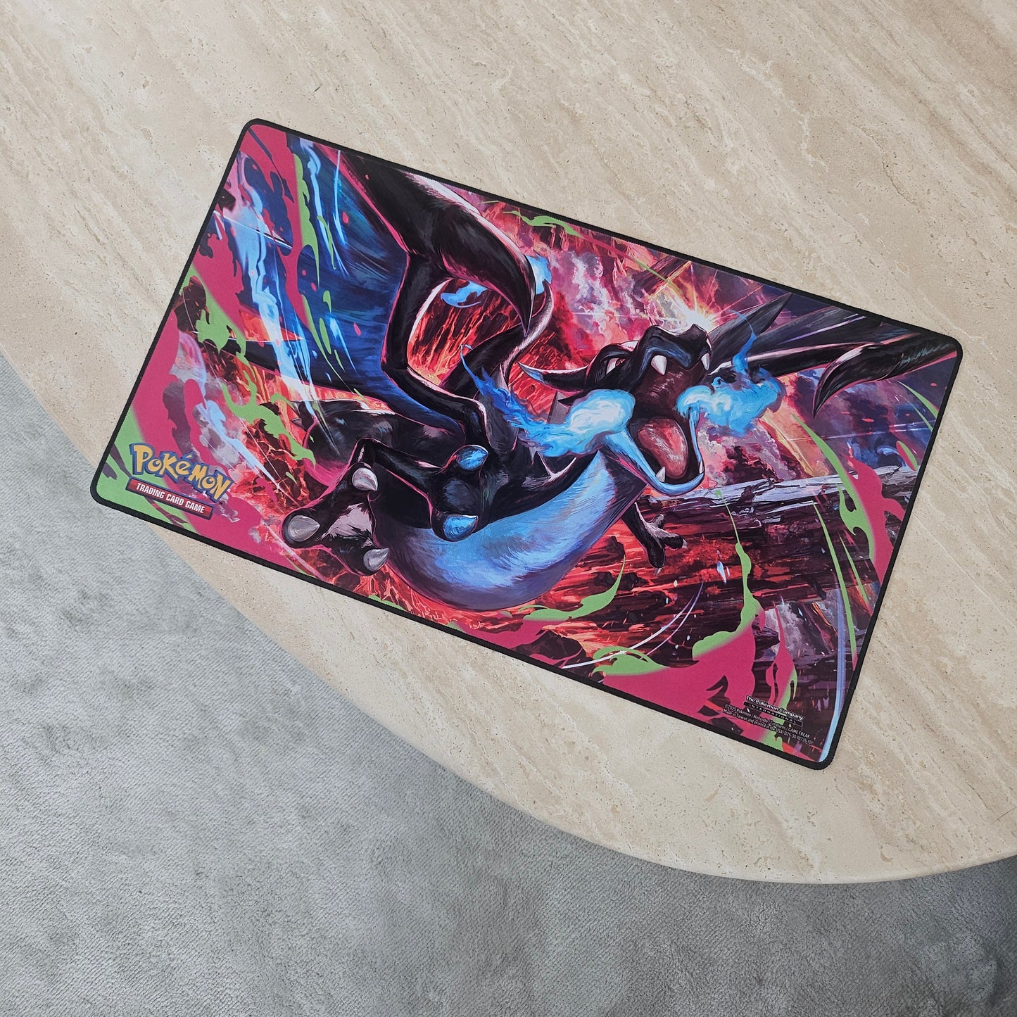 mega charizard x playmat