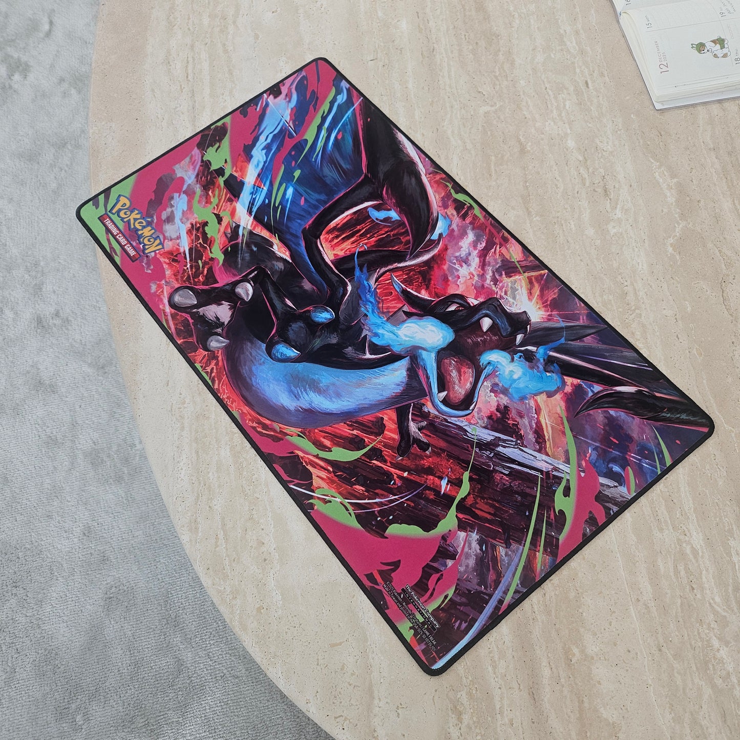 mega charizard x playmat