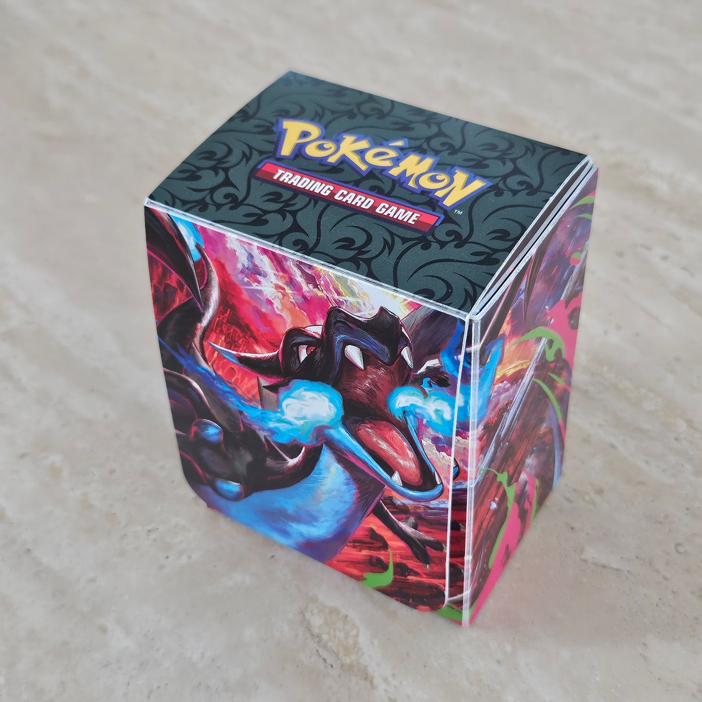 mega charizard x deck box