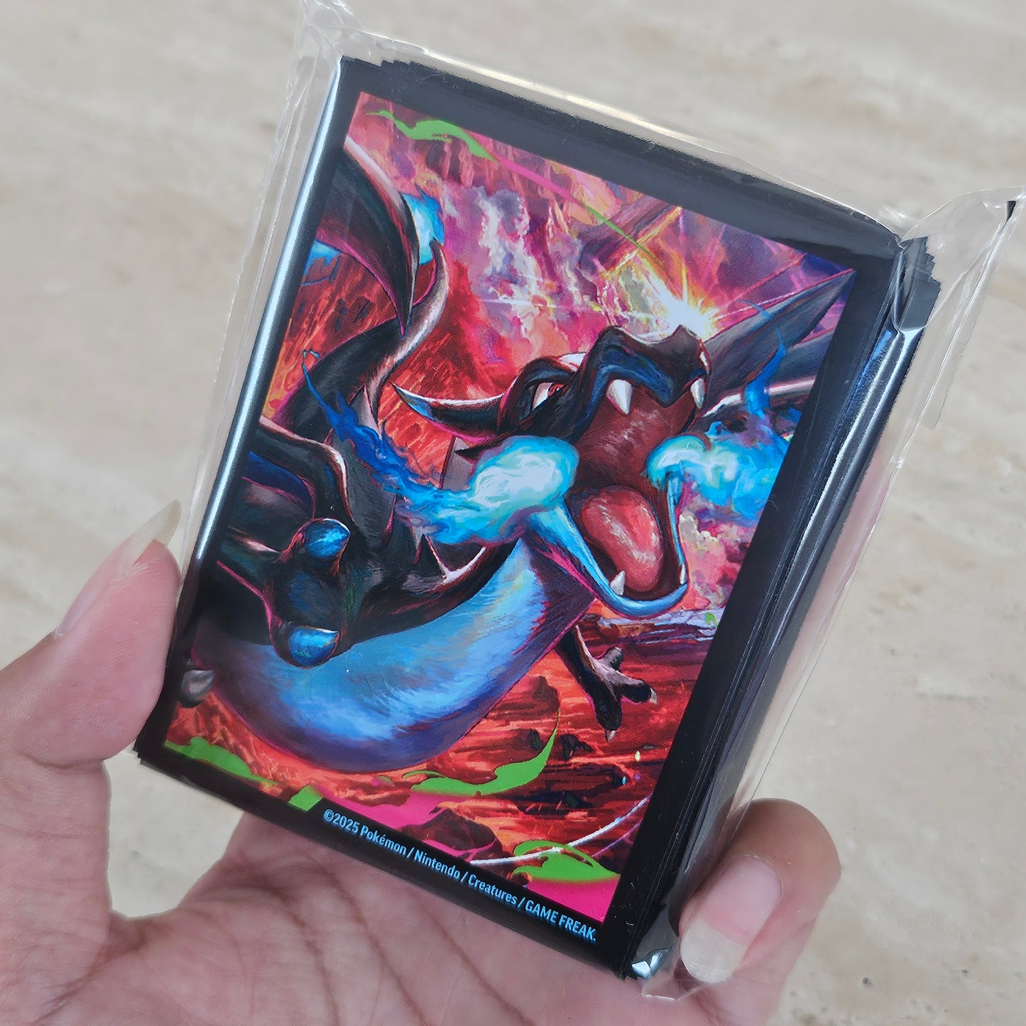 mega charizard x sleeves