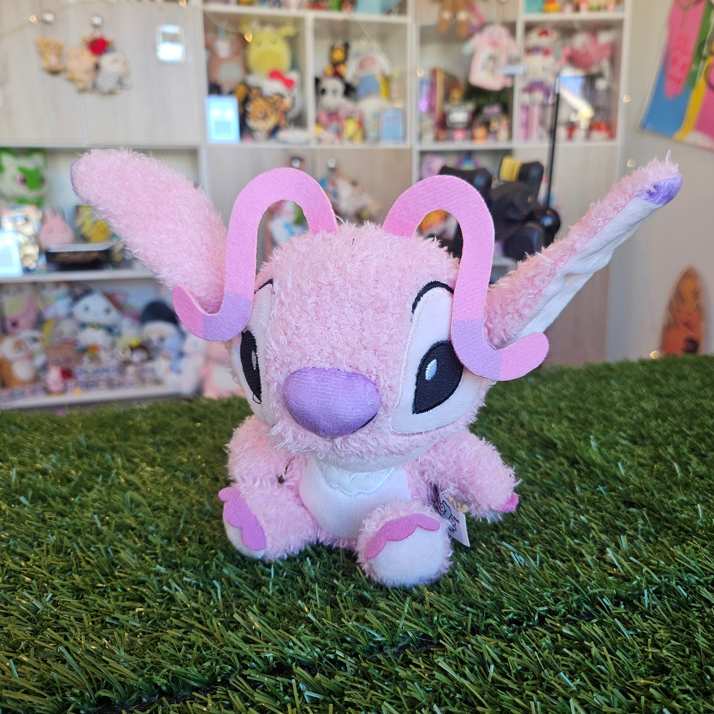 pink alien dog plush