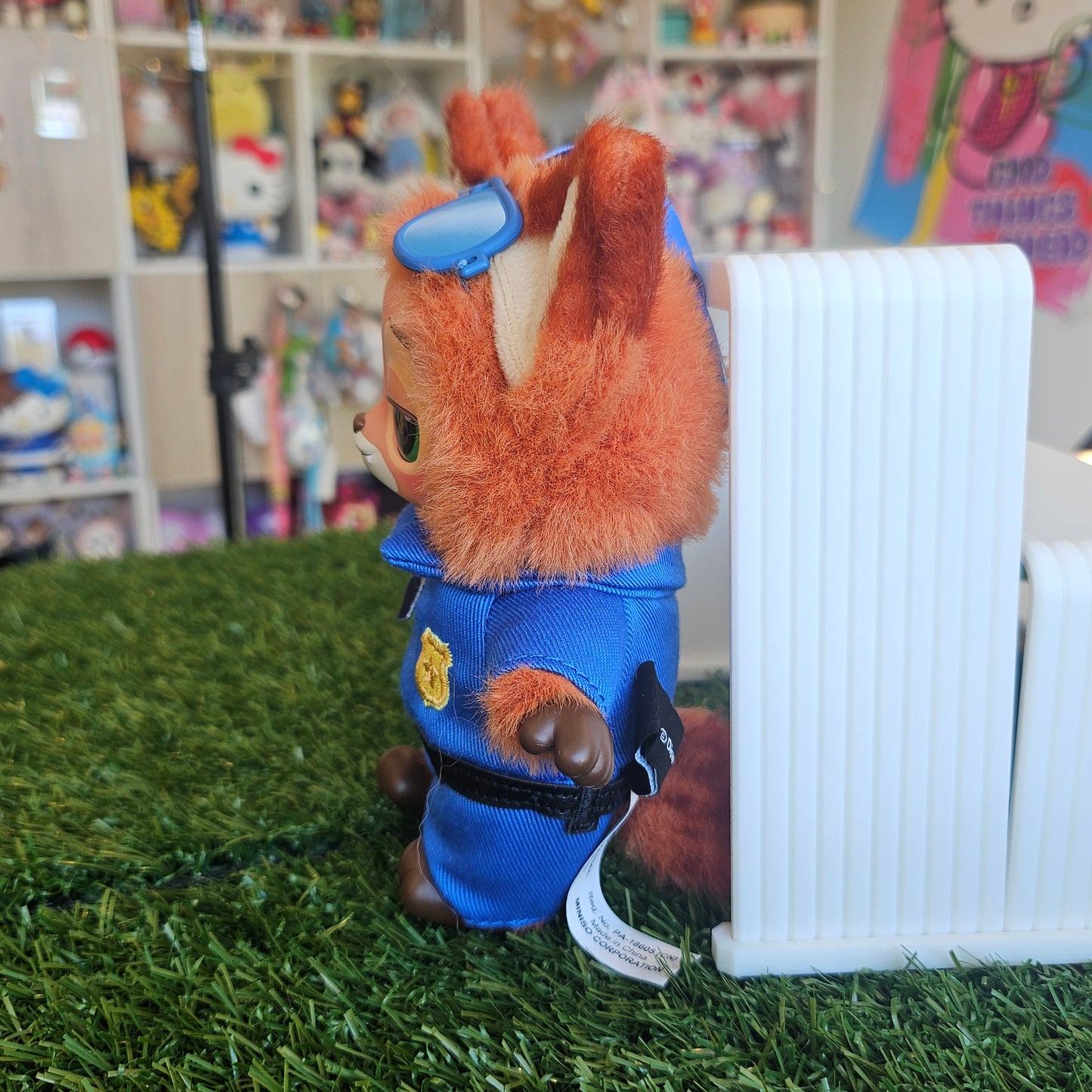 police nick plush keychain
