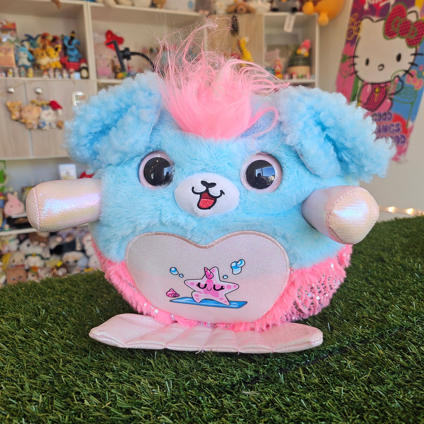 blue puppy mermaid rainbocorn