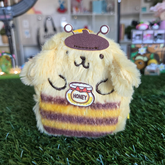 yellow dog backpack with stationery