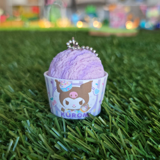 cheeky but charming shaved ice keychain