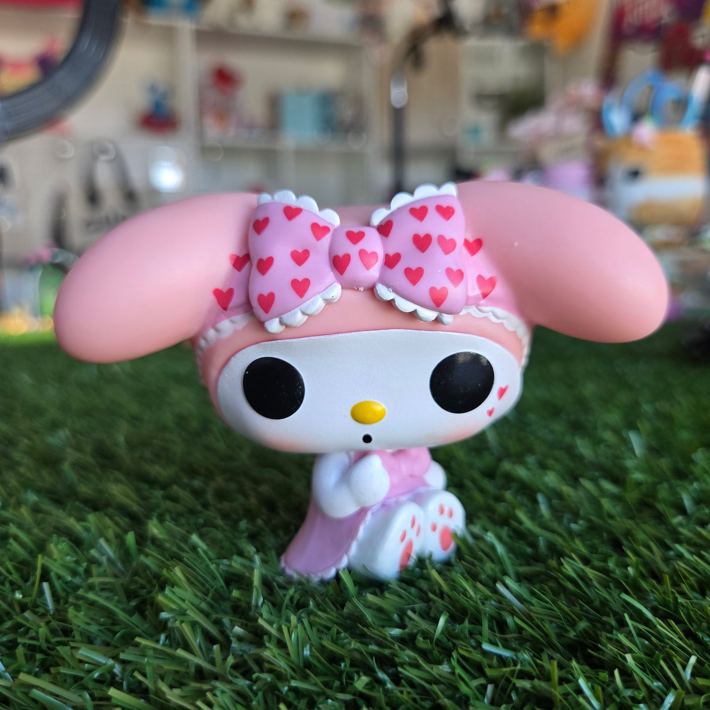 pink bunny figure