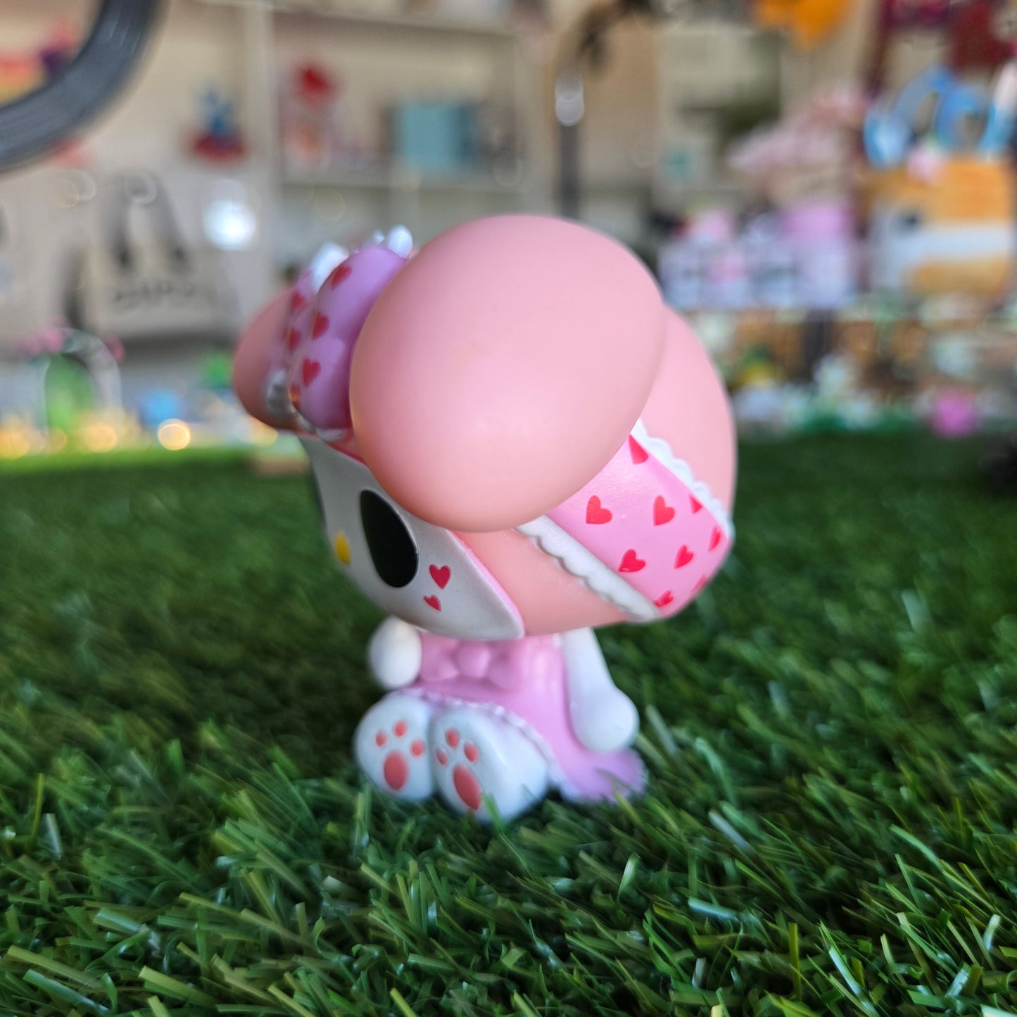 pink bunny figure
