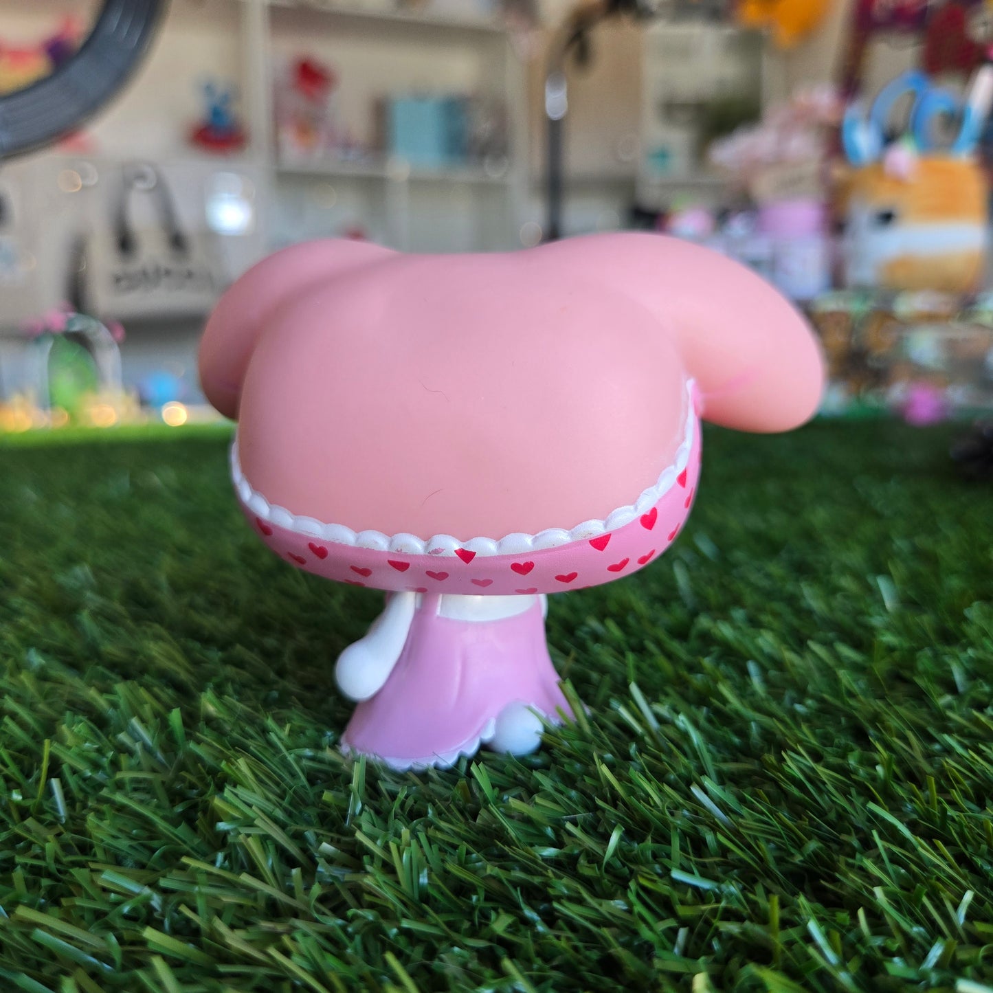 pink bunny figure