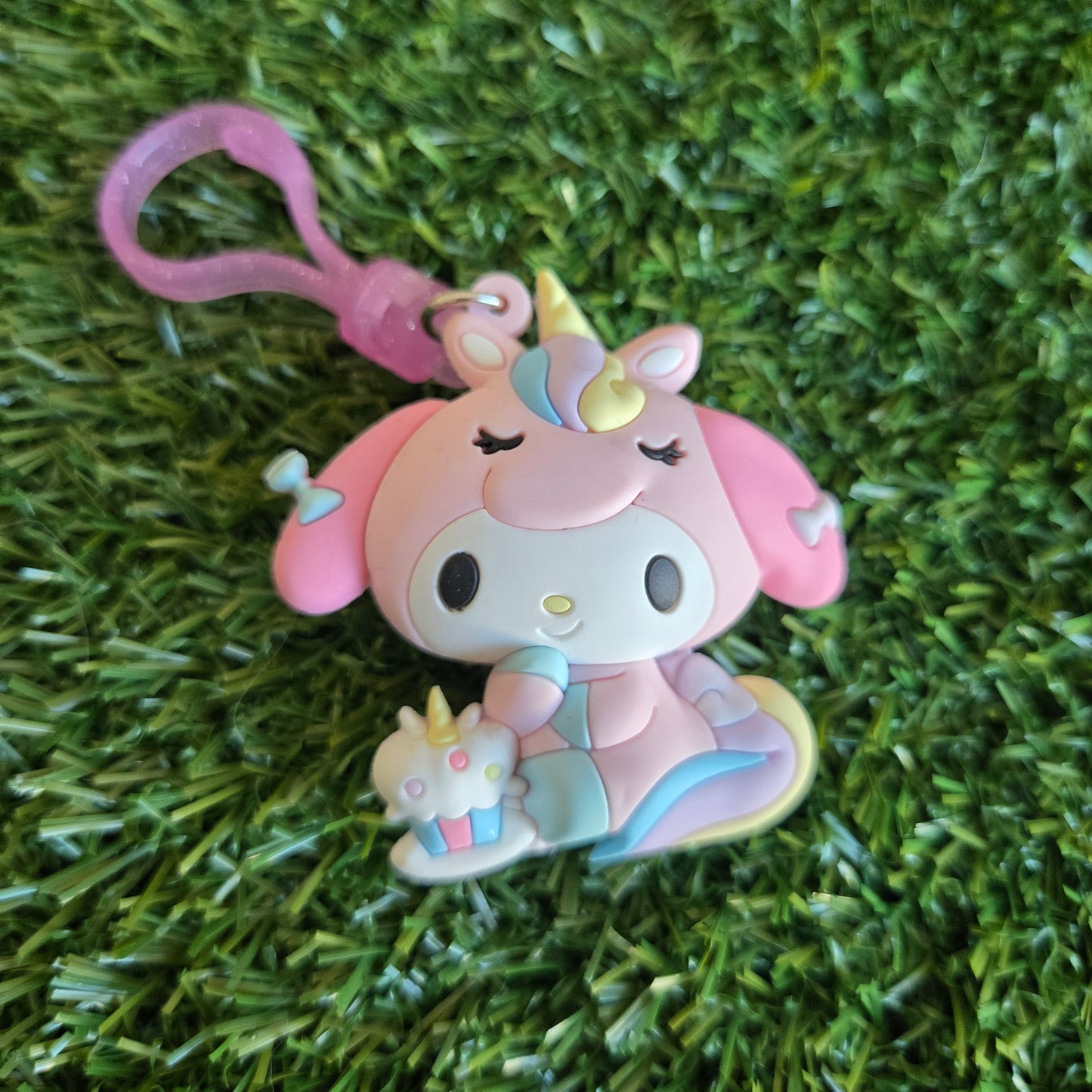 pink bunny keychain