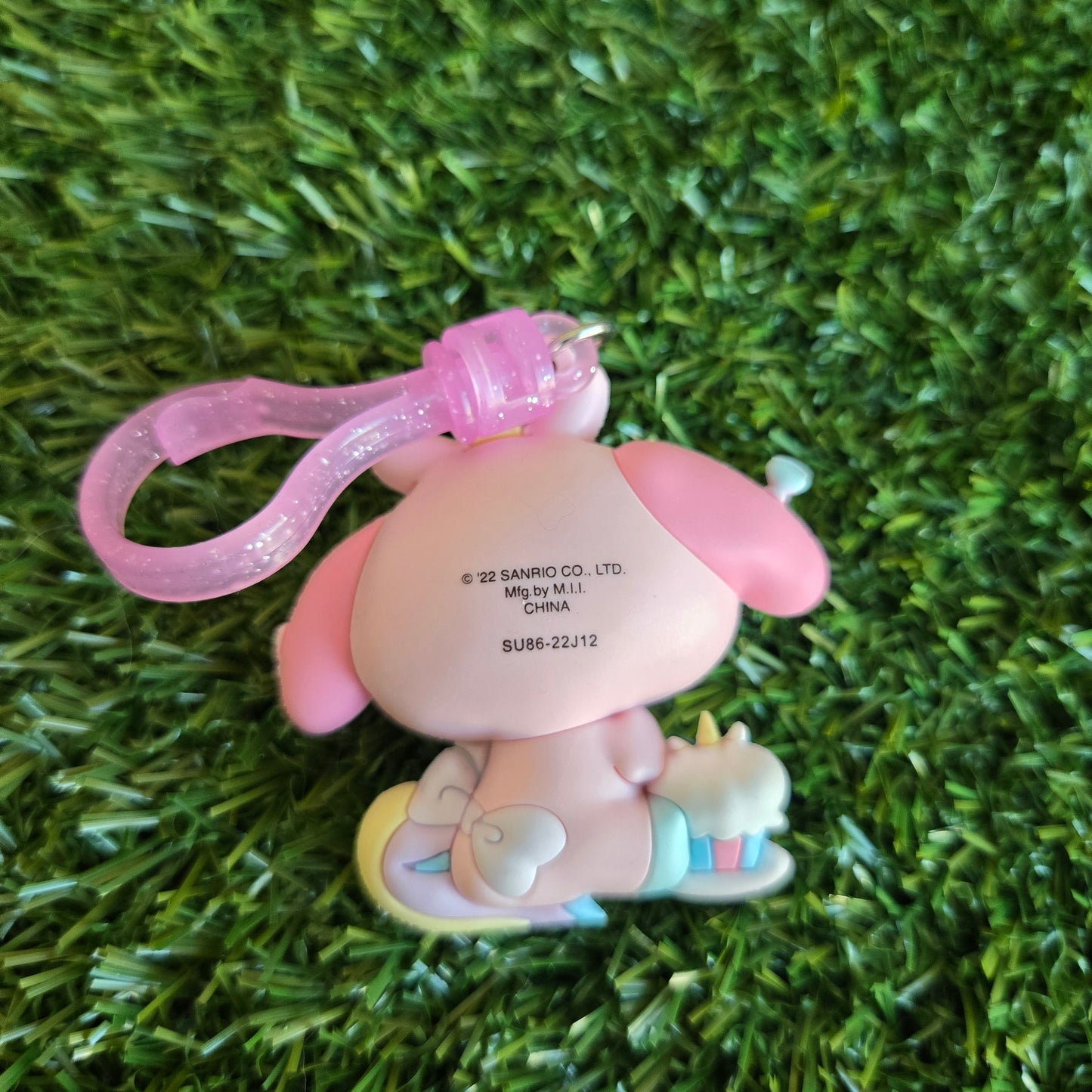 pink bunny keychain