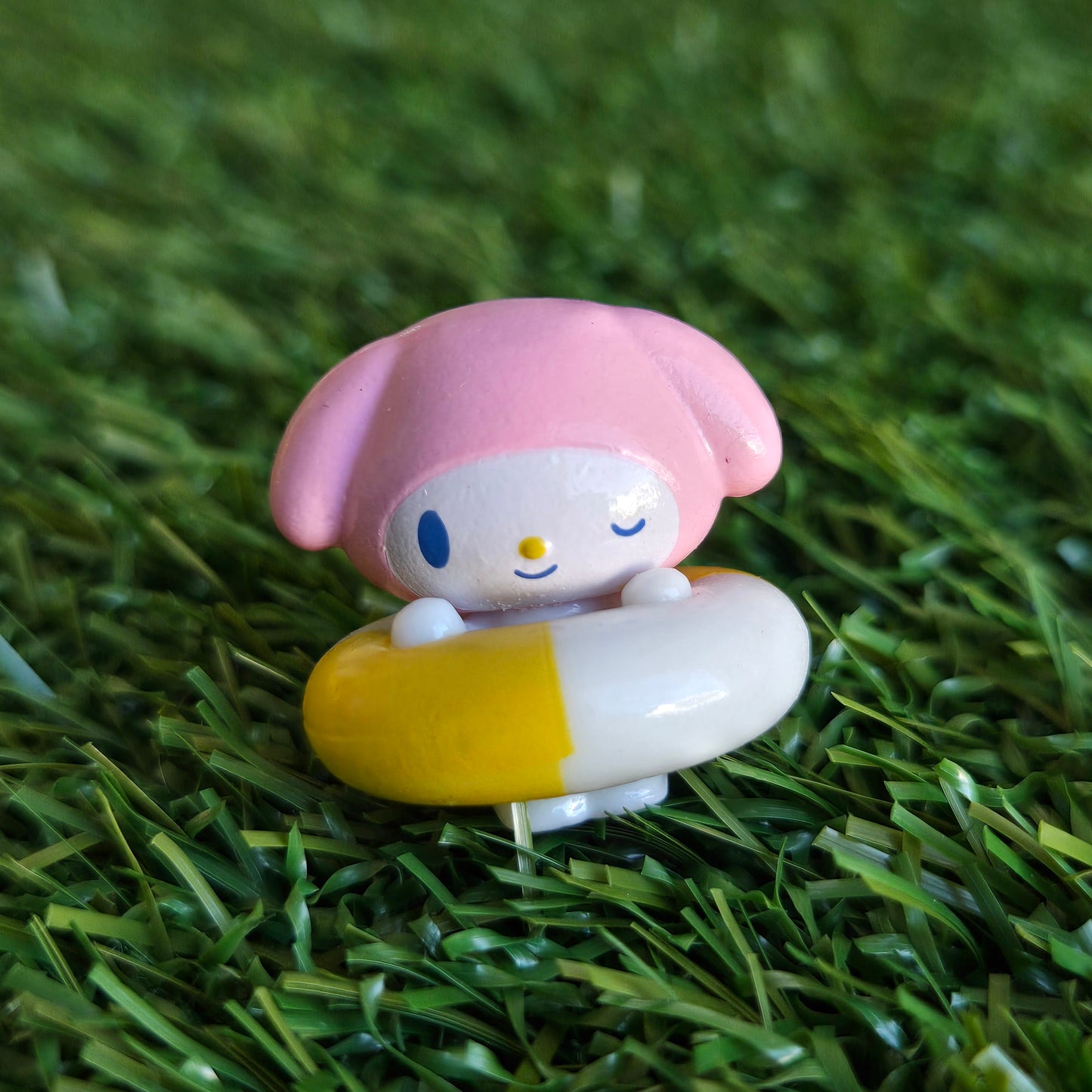 pink bunny figure
