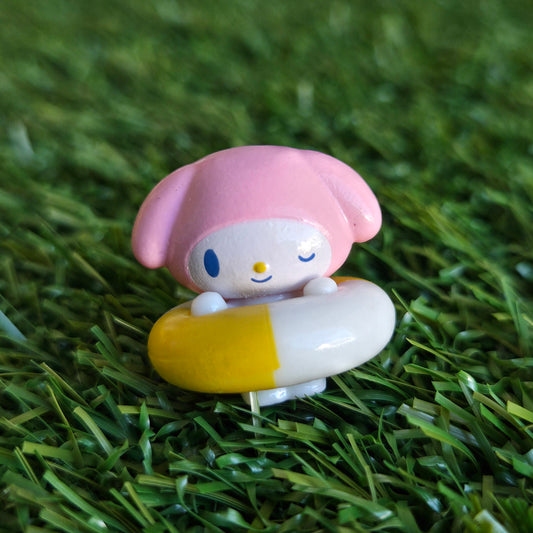 pink bunny figure