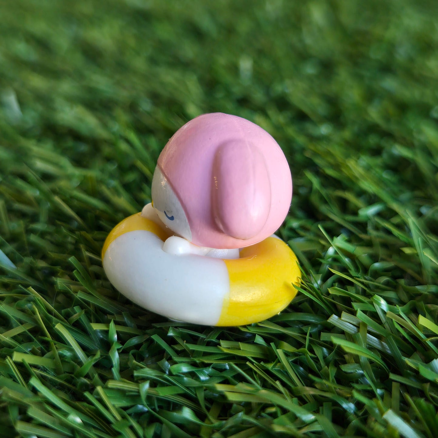 pink bunny figure