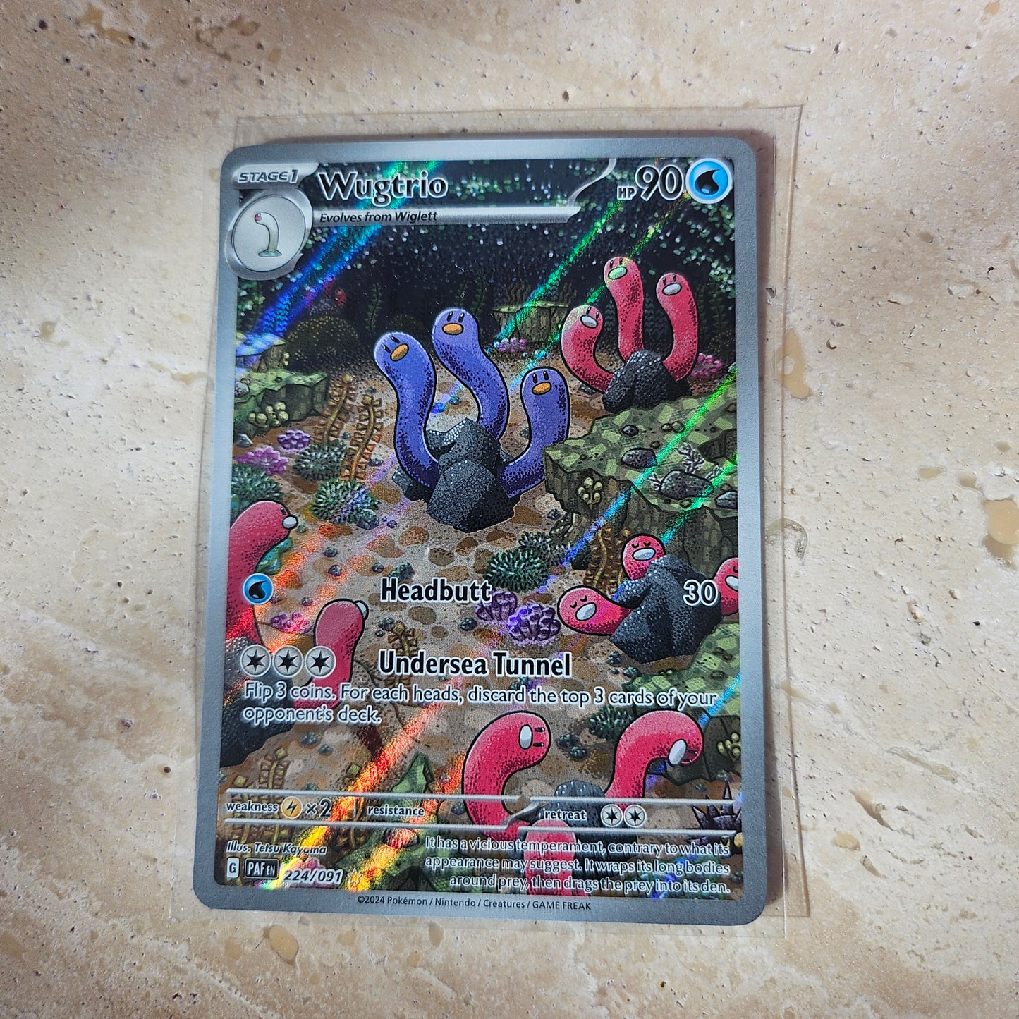 wugtrio illustration rare