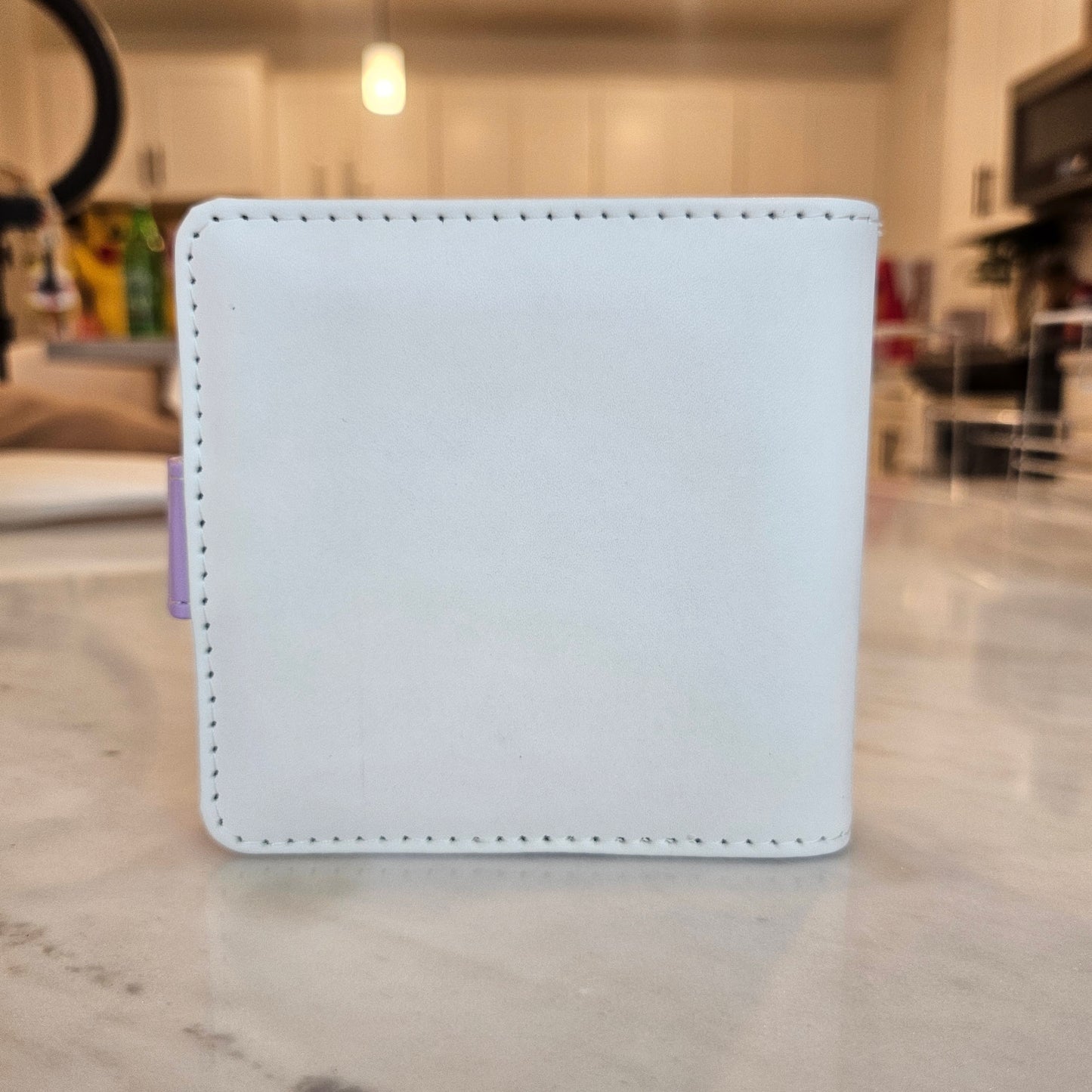 mini purple trading card binder