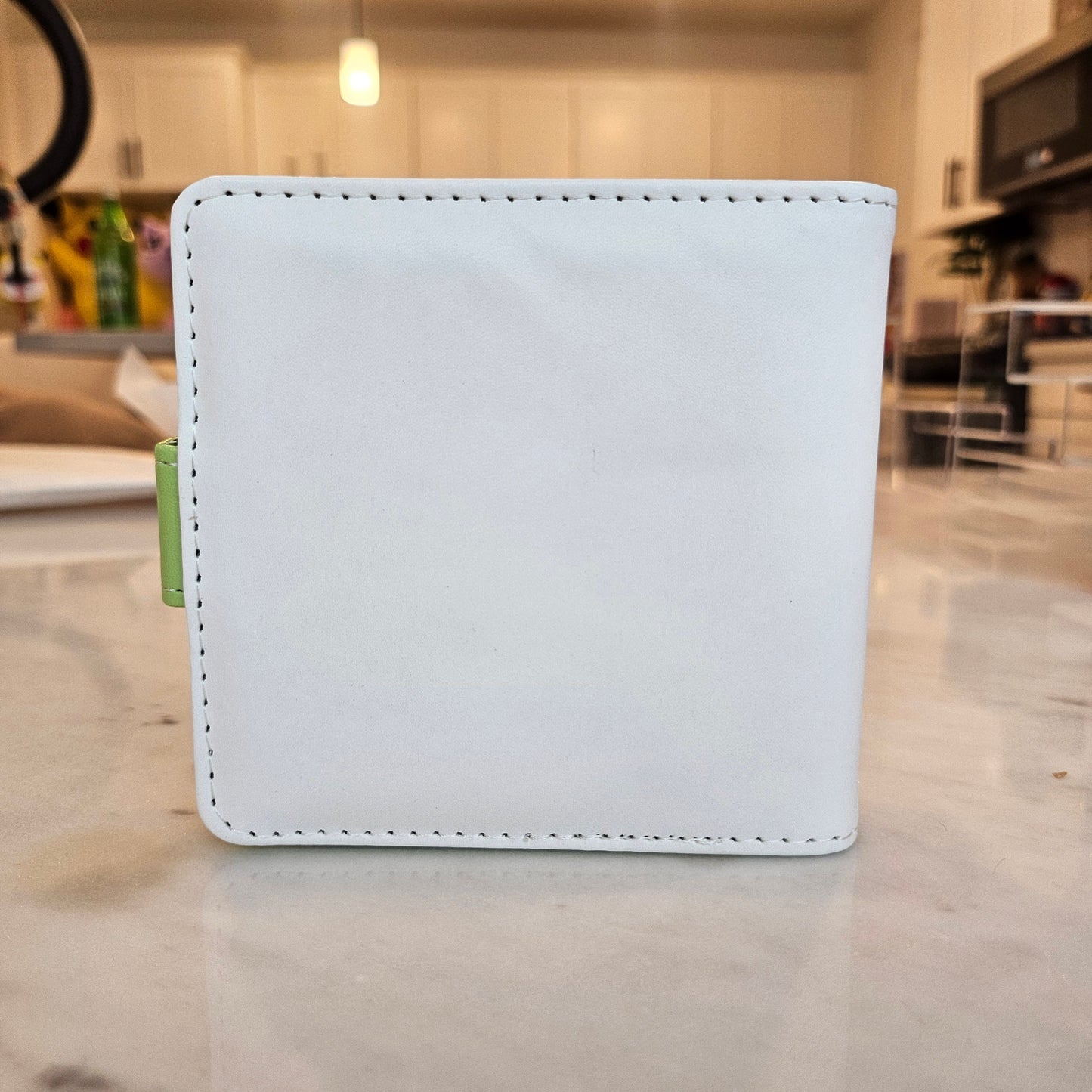 mini green trading card binder