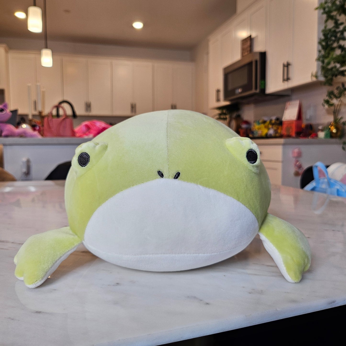 frog plushie