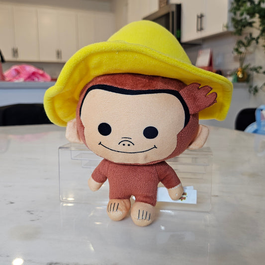 monkey with yellow hat plushie