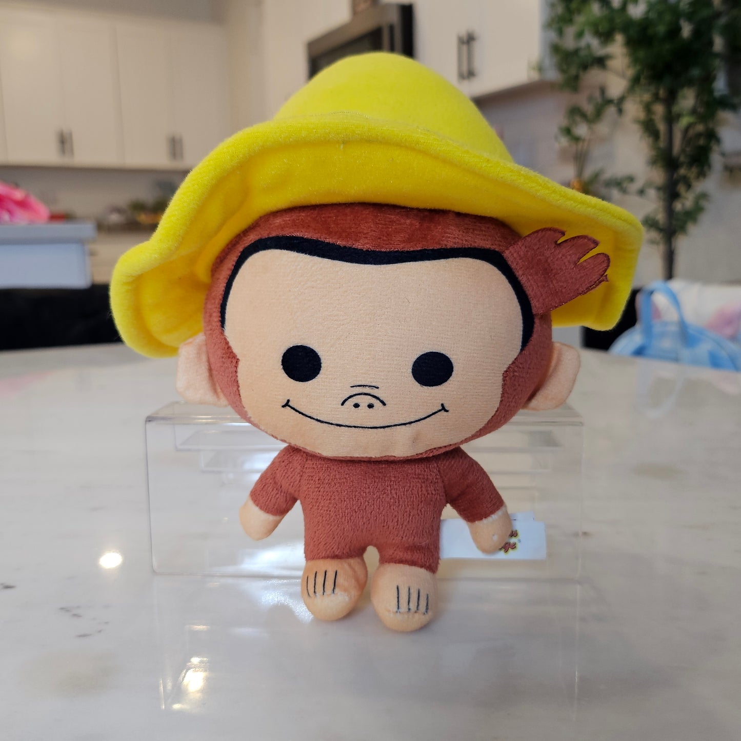 monkey with yellow hat plushie