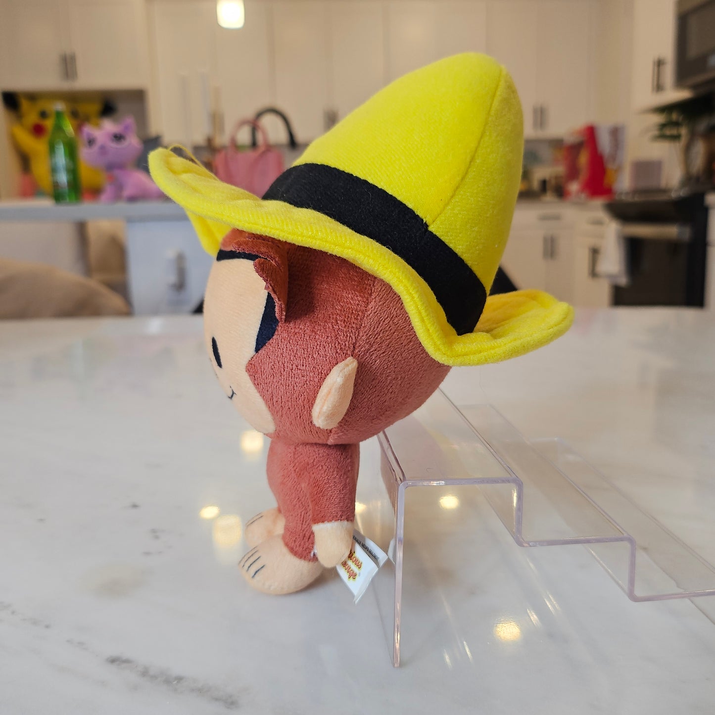 monkey with yellow hat plushie