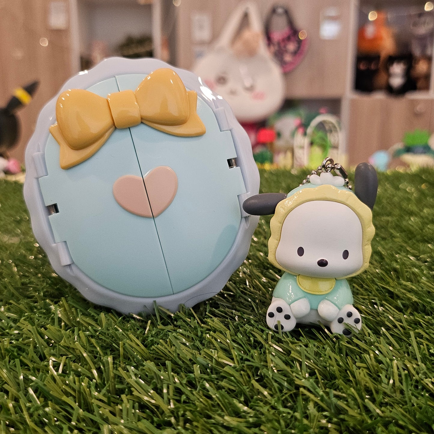sporty puppy baby keychain