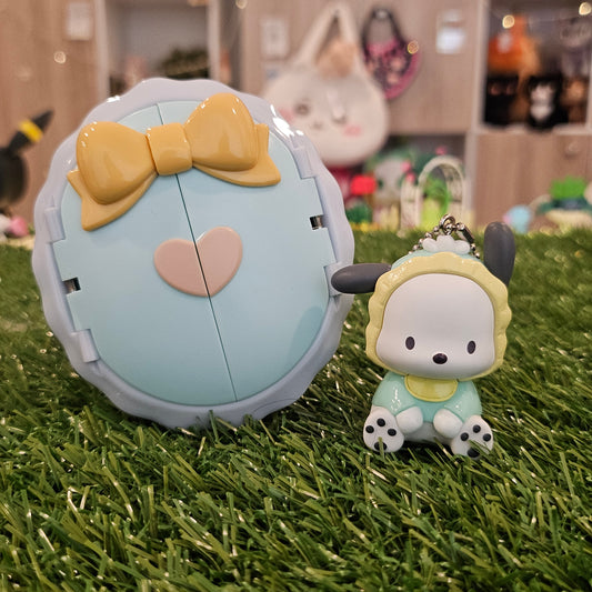 sporty puppy baby keychain