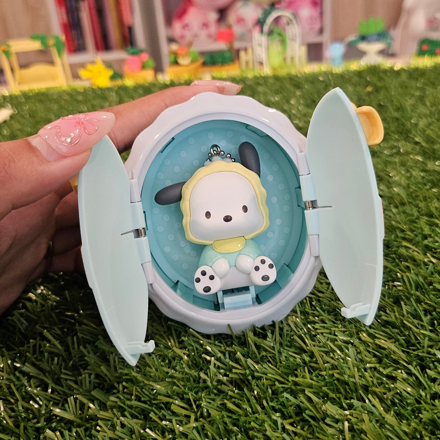 sporty puppy baby keychain