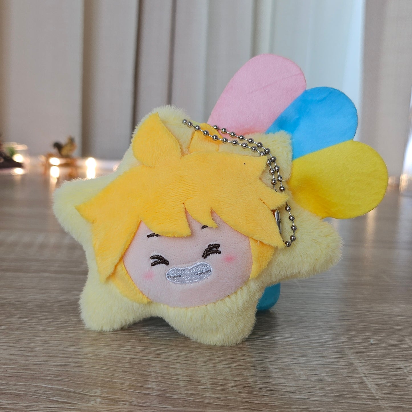lin shooting star plush keychain