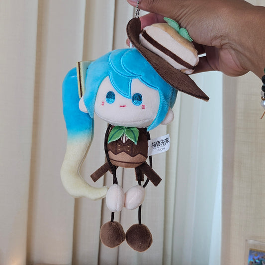 miku tiramisu style plush keychain
