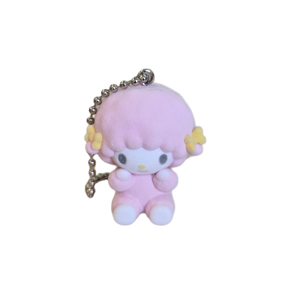 piano sitting flocked keychain