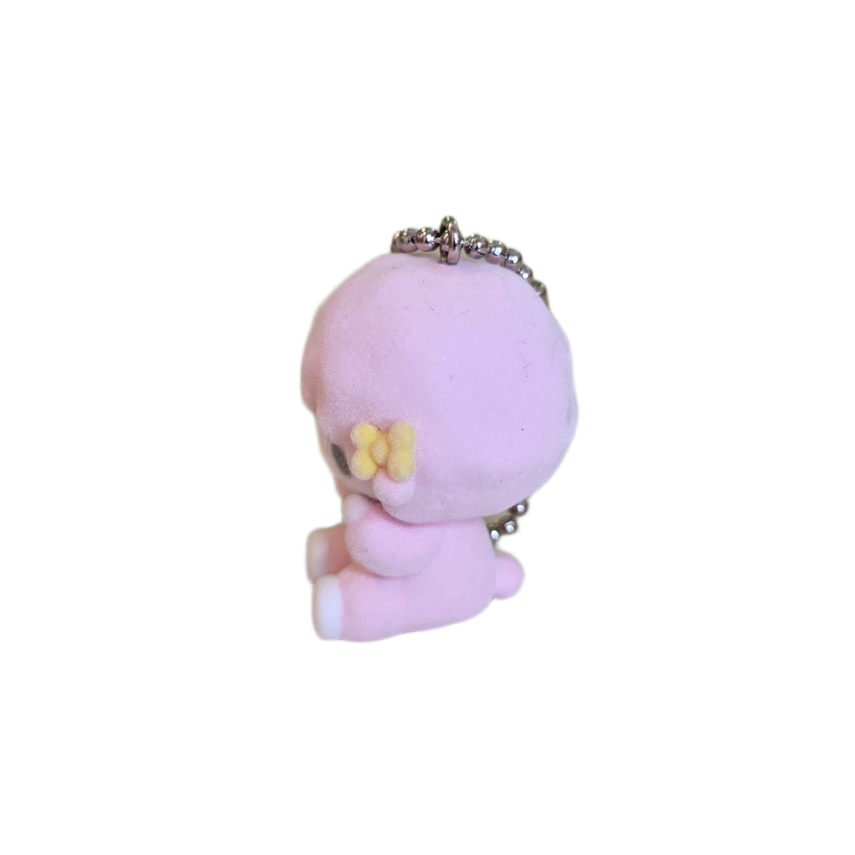 piano sitting flocked keychain