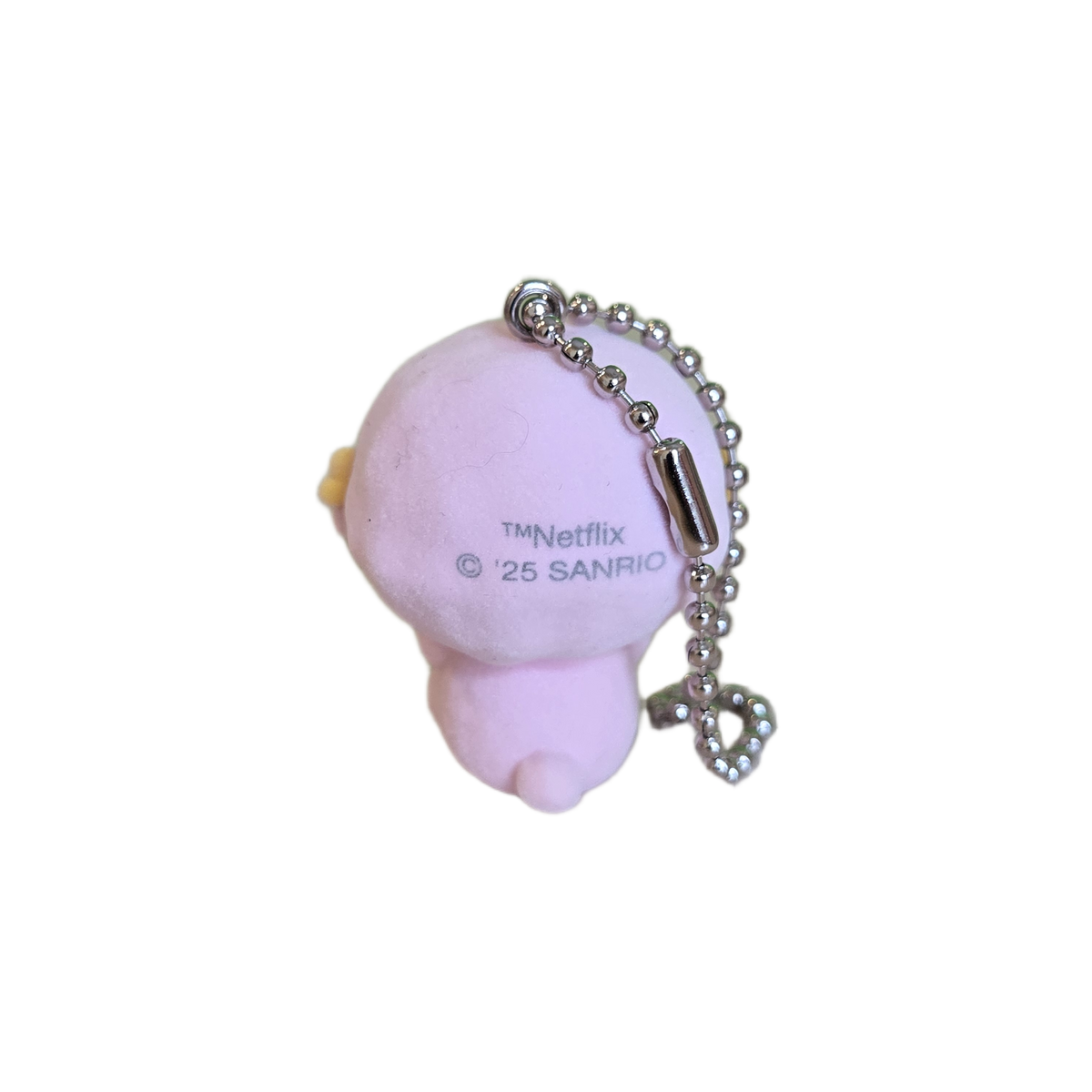 piano sitting flocked keychain