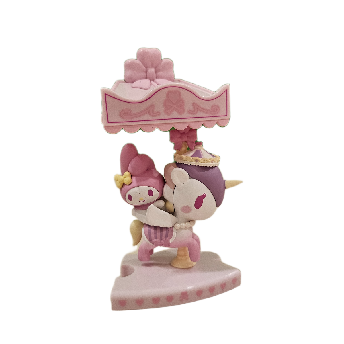 pink bunny carousel piece