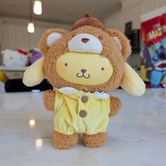 yellow dog as a bear keychain