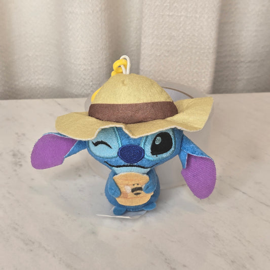 sunhat plush keychain