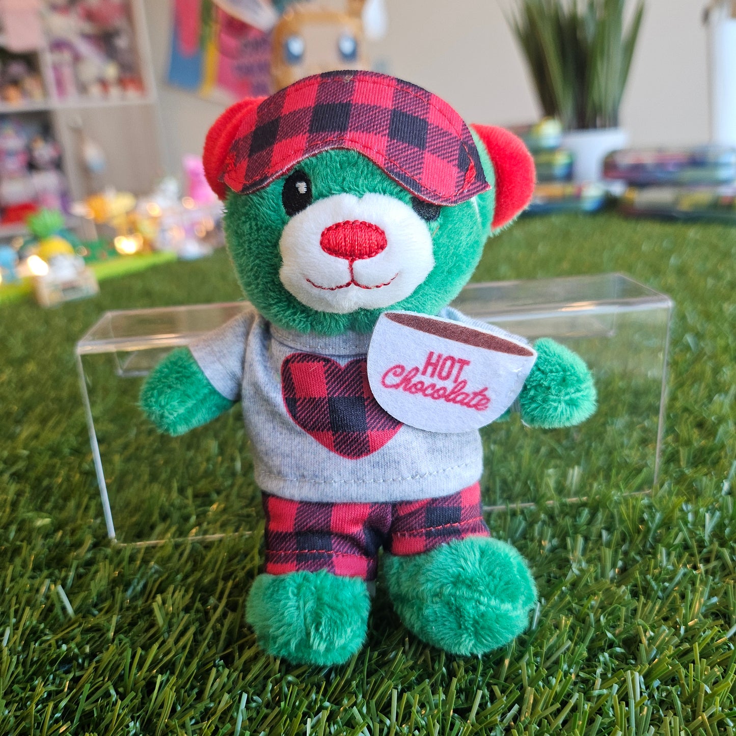 mini build a bear (green bear)