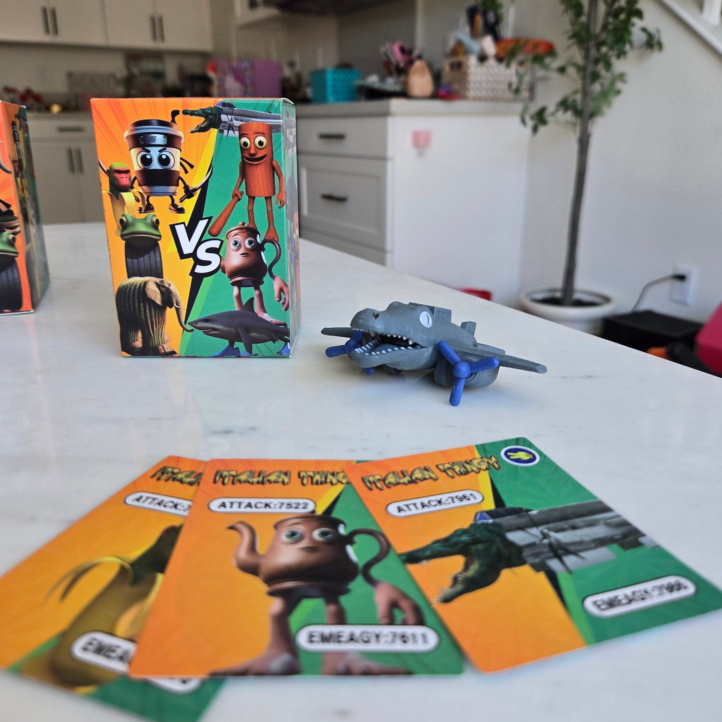 bombardiro crocodilo figure and cards