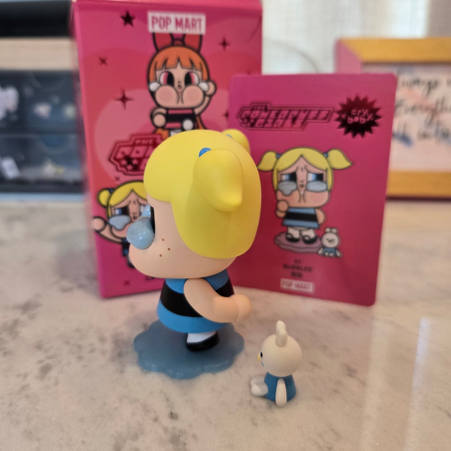 crying blue with bunny
