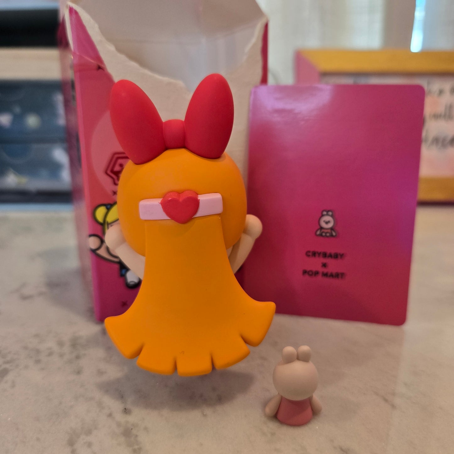 crying pink with bunny